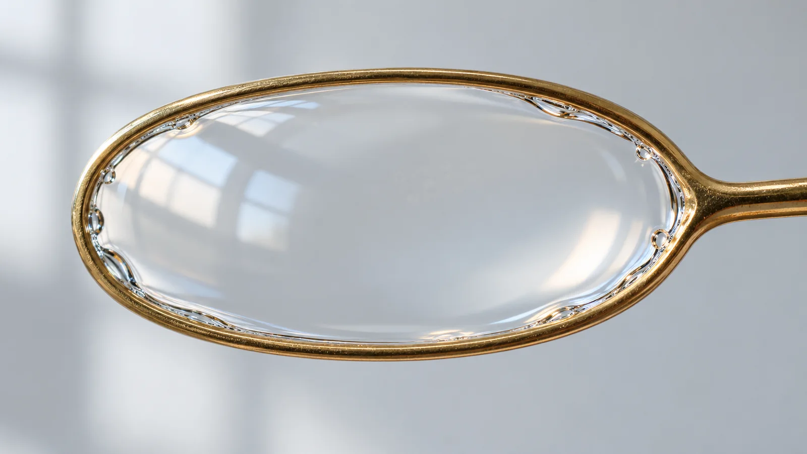 A thin water film suspended across an oval brass loop