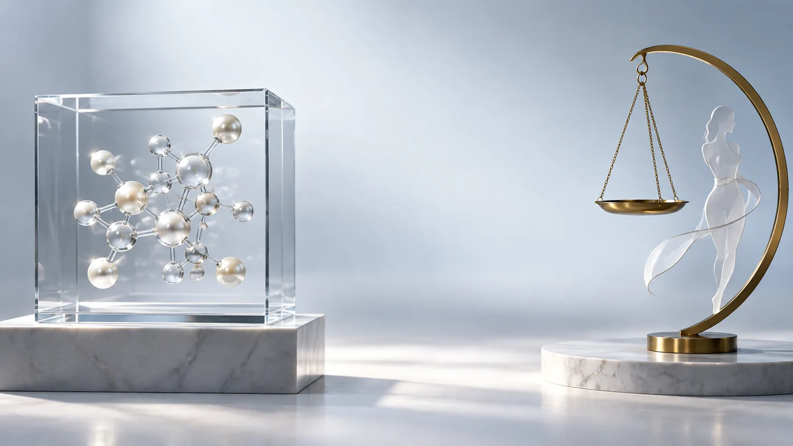 Unbranded vial and dropper separated from a balanced weight-management pathway by a regulatory boundary